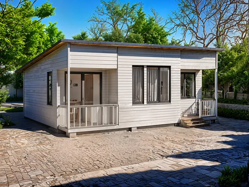 2 Bedroom Small Home Plan – 438 Sq Ft Kit House Design