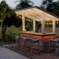 DIY Outdoor Bar with Cover Plans | Backyard Bar PDF | Patio Bar Woodworking Plans | Outdoor Bar Shelter | Instant Download